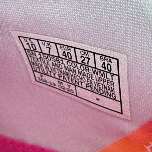 Skechers Slip-Ins D'Lux Vapor Handsfree Shoes Womens 10 White Pink Orange - Picture 5 of 10